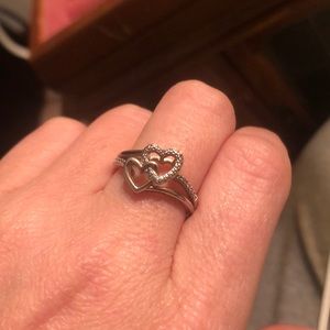 925 marked sterling silver diamond cut